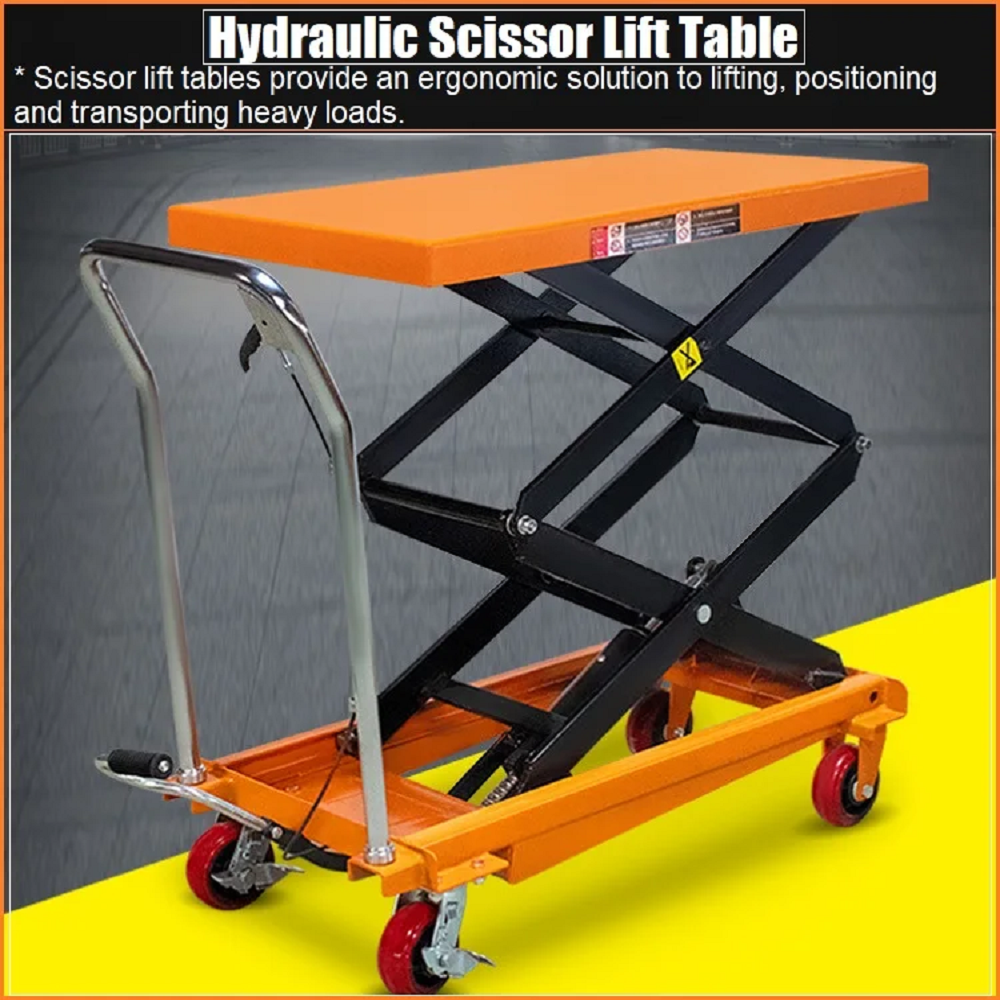 Scissor Lift Table 150kg height 1260mm - Image 3