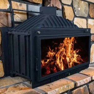 Cast Iron Wood burning fireplace 24KW SOL326 – 2 double glass insert_result