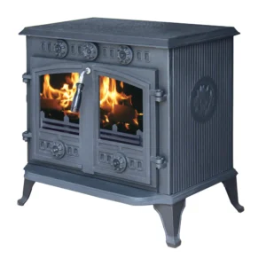 12Kwatt cast iron wood burning fireplace stove SOL006 with front glass for room heating_result