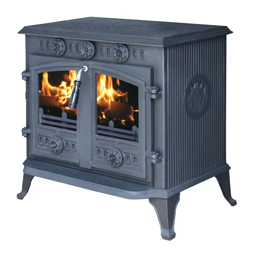 12Kwatt cast iron wood burning fireplace stove SOL006 with front glass for room heating_result