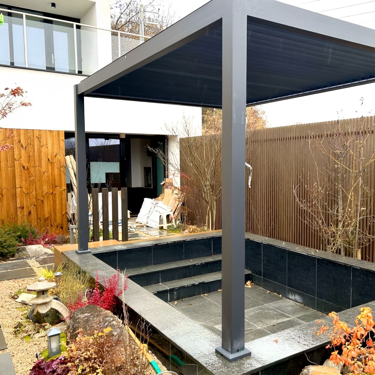 Aluminium Louvered Pergola Motorized (13 x 26 x 9 feet ) - Image 2