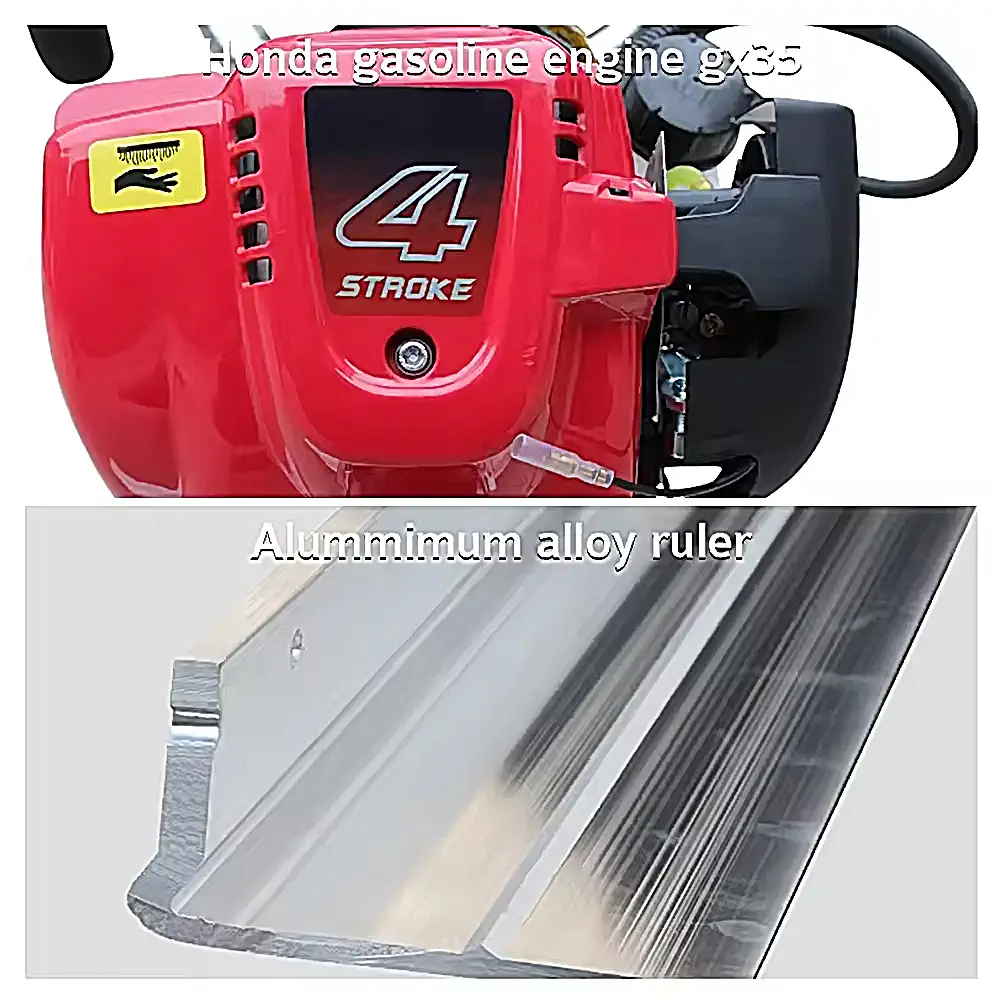 Screed Ruler Vibrator with Honda Engine GX35 Ruler length 3mtr for concrete road - Image 2