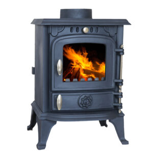 cast iron wood fireplace