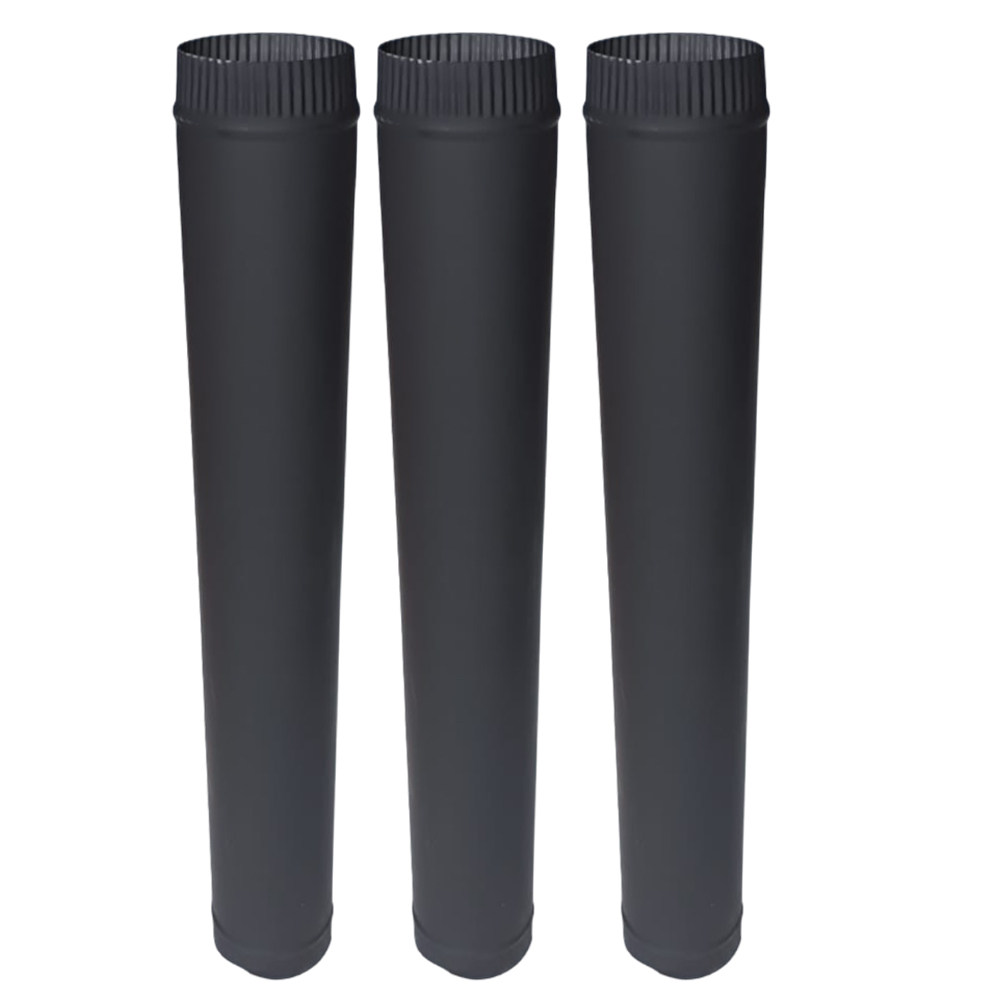 3 pipe fireplace 125mm 3 feet each set