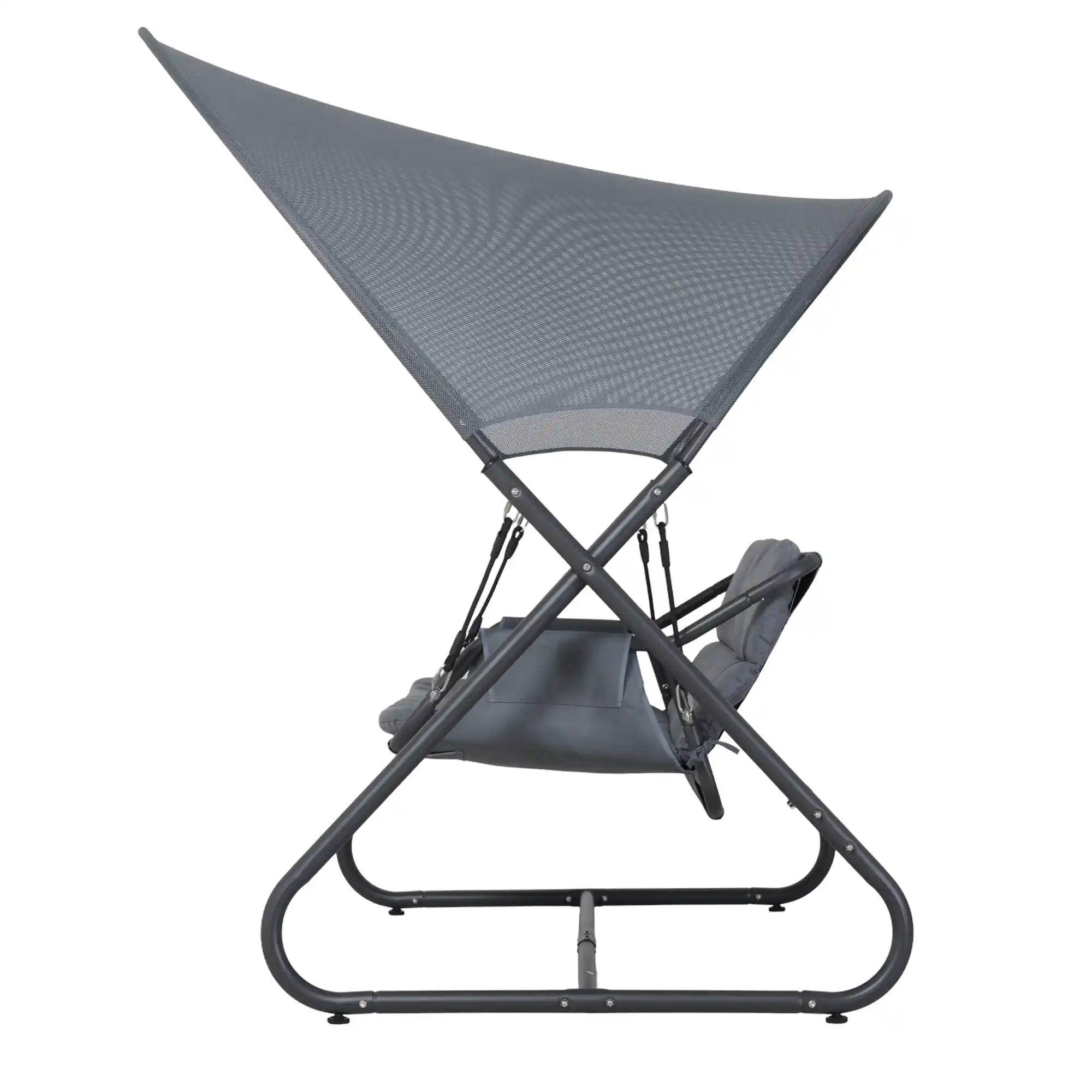 Steel Double Seater Swing with Canopy - Image 4