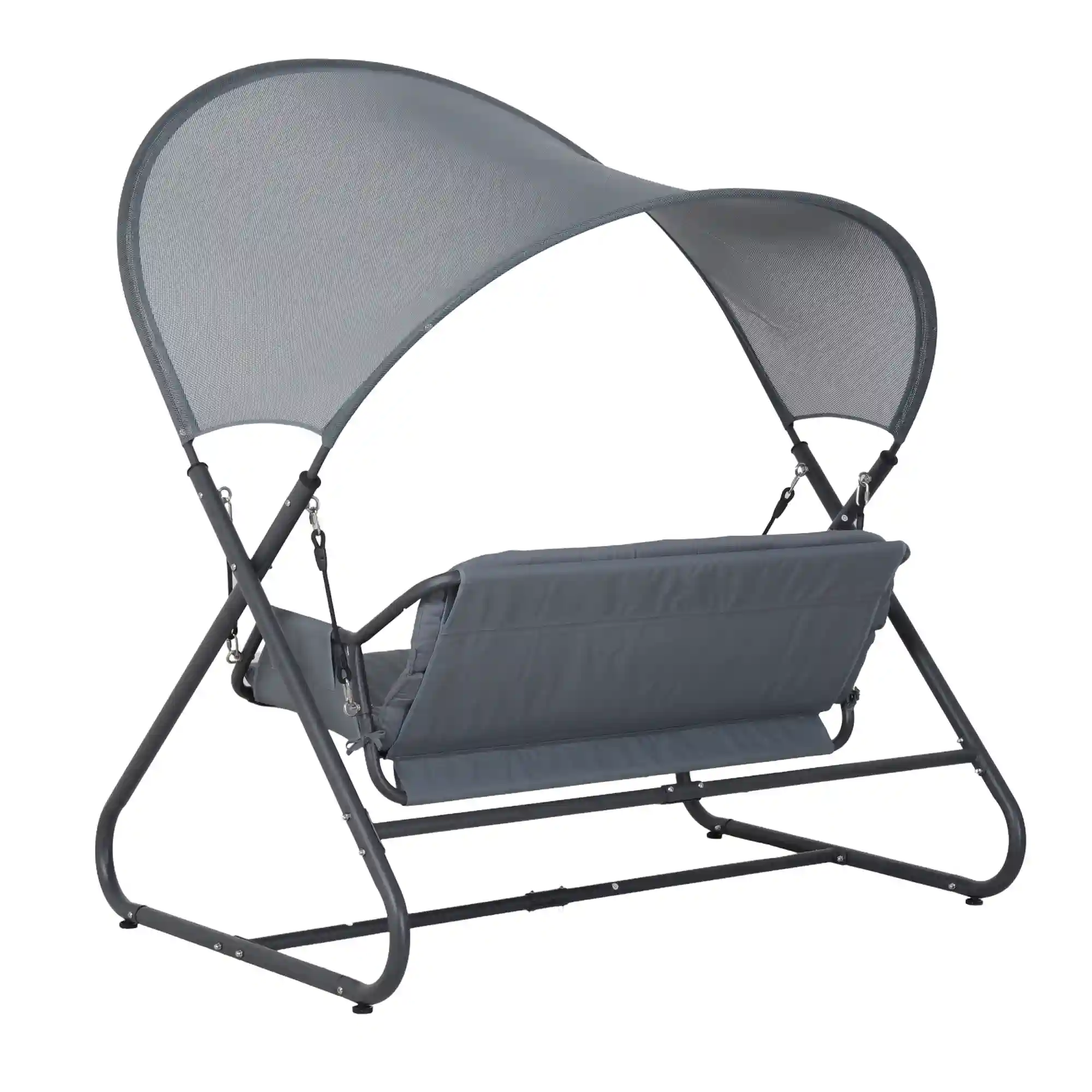 Steel Double Seater Swing with Canopy - Image 3