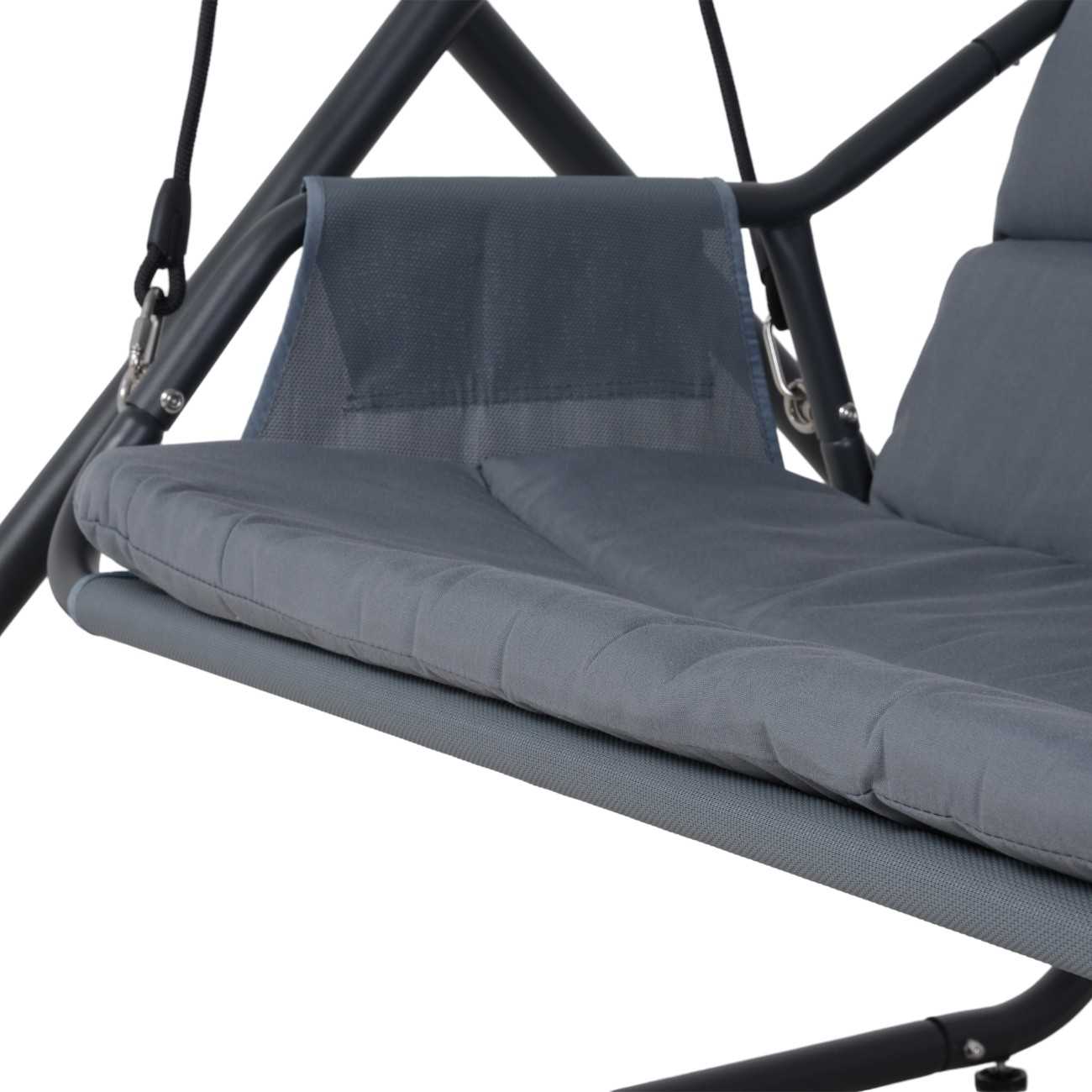Steel Double Seater Swing with Canopy - Image 3