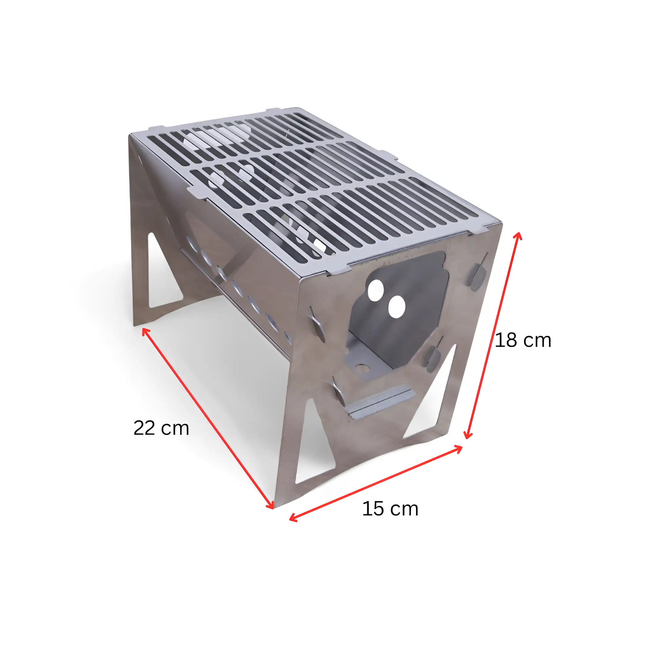 Outdoor Small Size Steel BBQ Camping Stove - Image 2