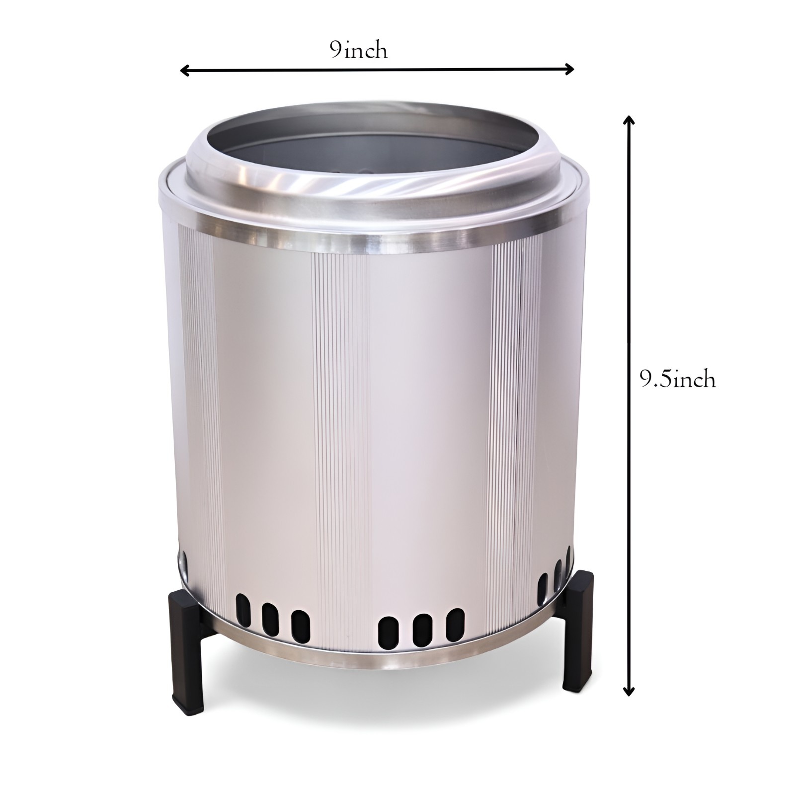 Outdoor Stainless Steel Smokeless Fire Pit (15 inch)