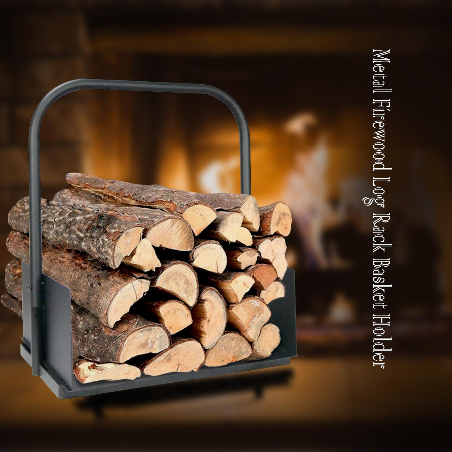 Small Size Metal Firewood Basket Holder