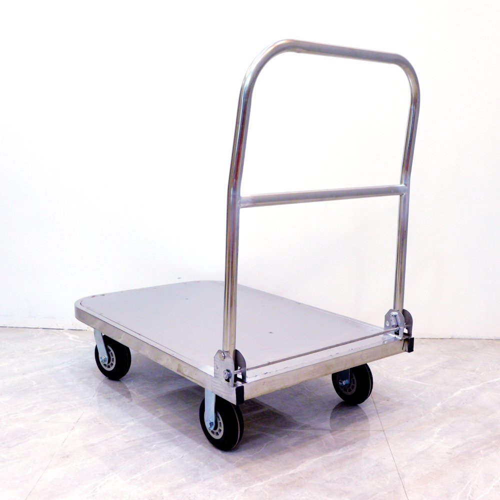 Stainless Steel Platform trolley 300kg Heavy Duty - Image 5