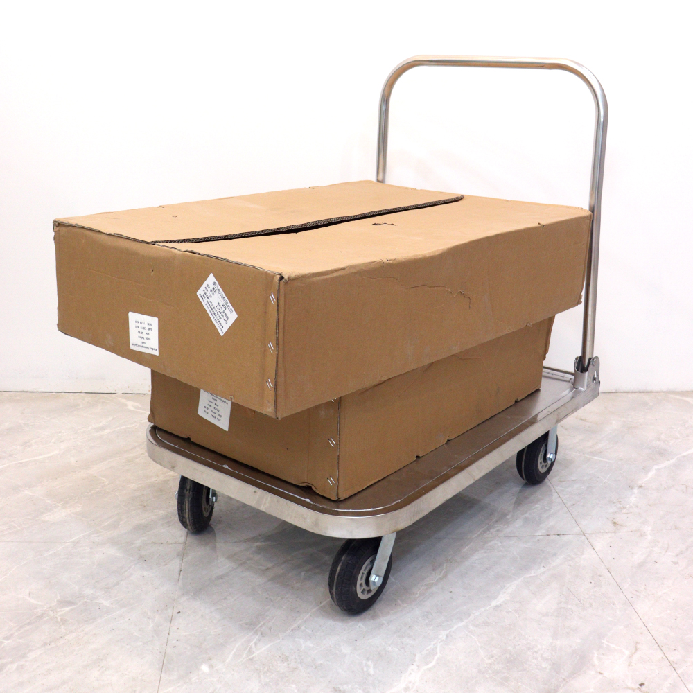 Stainless Steel Platform trolley 300kg Heavy Duty - Image 4