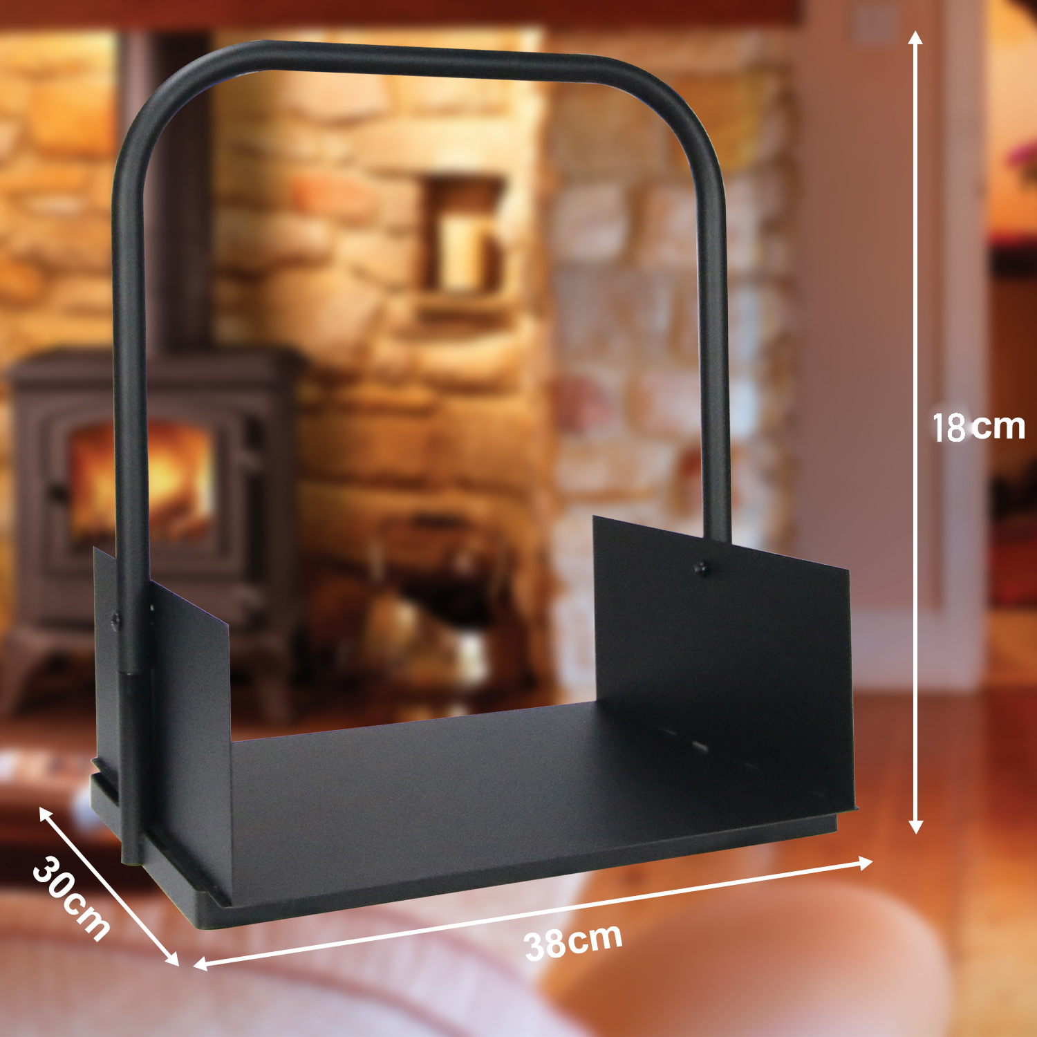 Small Size Metal Firewood Basket Holder - Image 4
