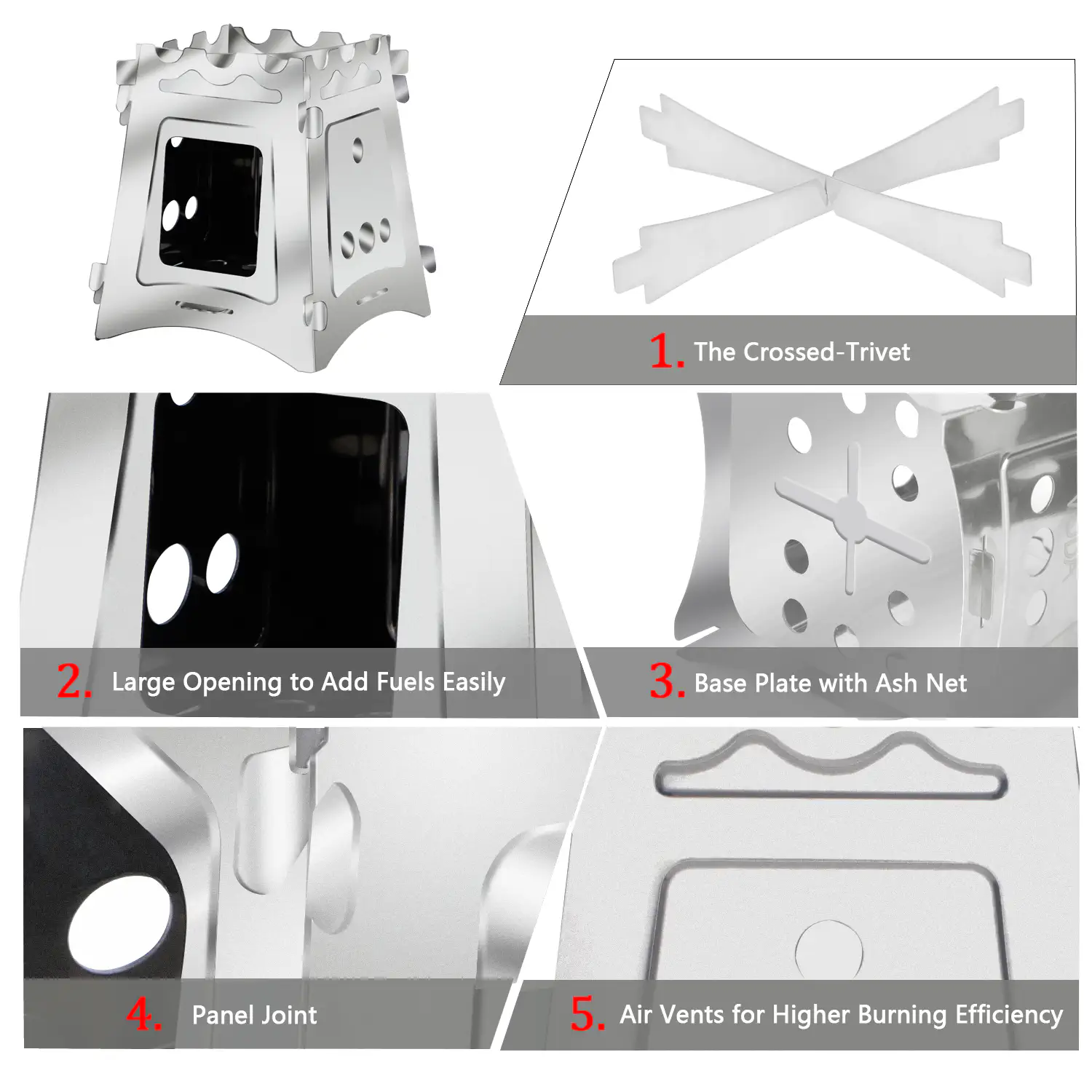 Outdoor Small Size Portable Outdoor Camping Stove - Image 3