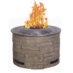 Outdoor Stackstone Brown Smokeless Fire Pit (1)