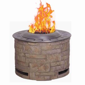 Outdoor Stackstone Brown Smokeless Fire Pit
