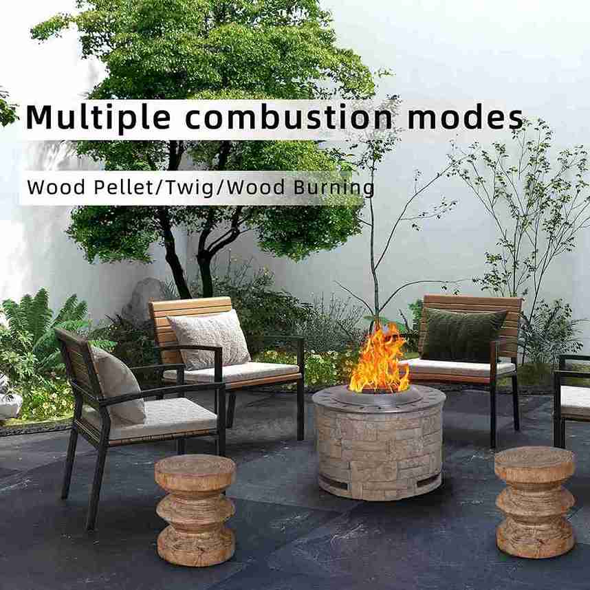 Outdoor Stackstone Brown Smokeless Fire Pit - Image 5