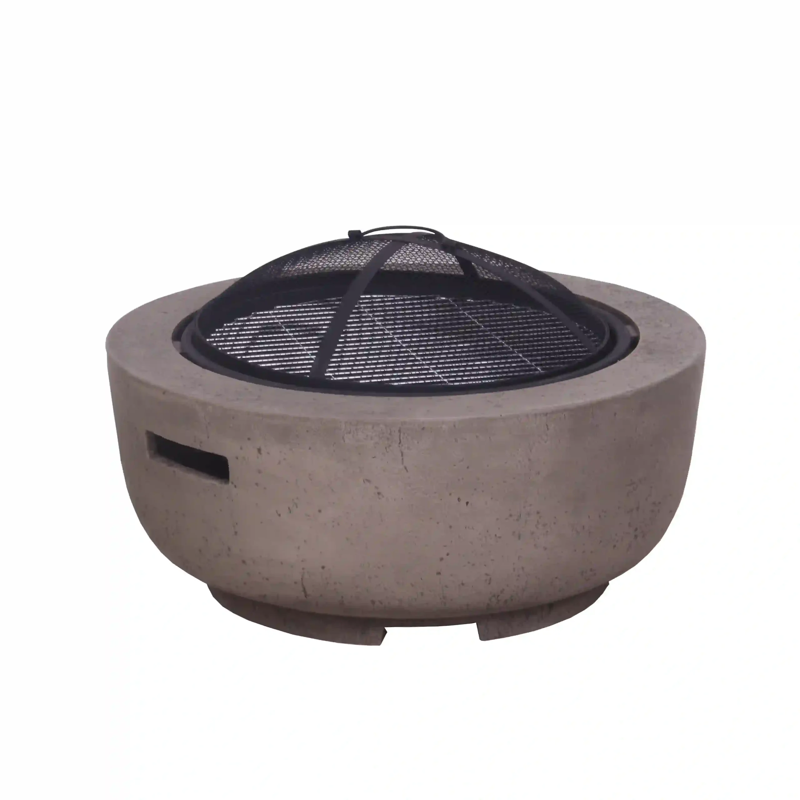 Outdoor Wood Burning Fire Pit (Ash Brown) - Image 4
