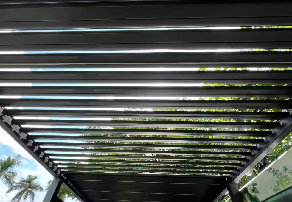 Retractable Motorized Pergola For Terrace Garden ( 10 x 13 x 9 feet )