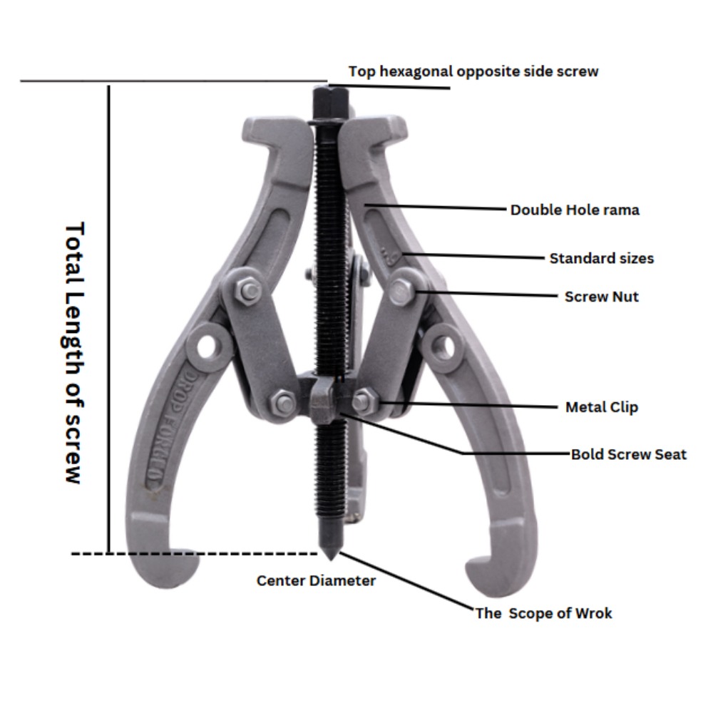 Three Jaw Puller Phosphate 12"