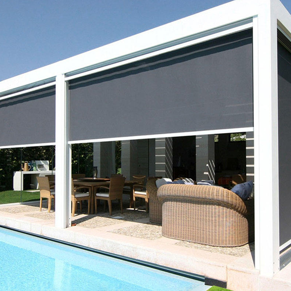 solwet motorized louver pergolaa & zip screen