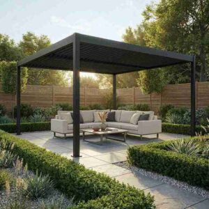 Louvered Motorized Pergola (13 x 13 x 9 feet )