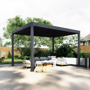 solwet motorized louver pergola