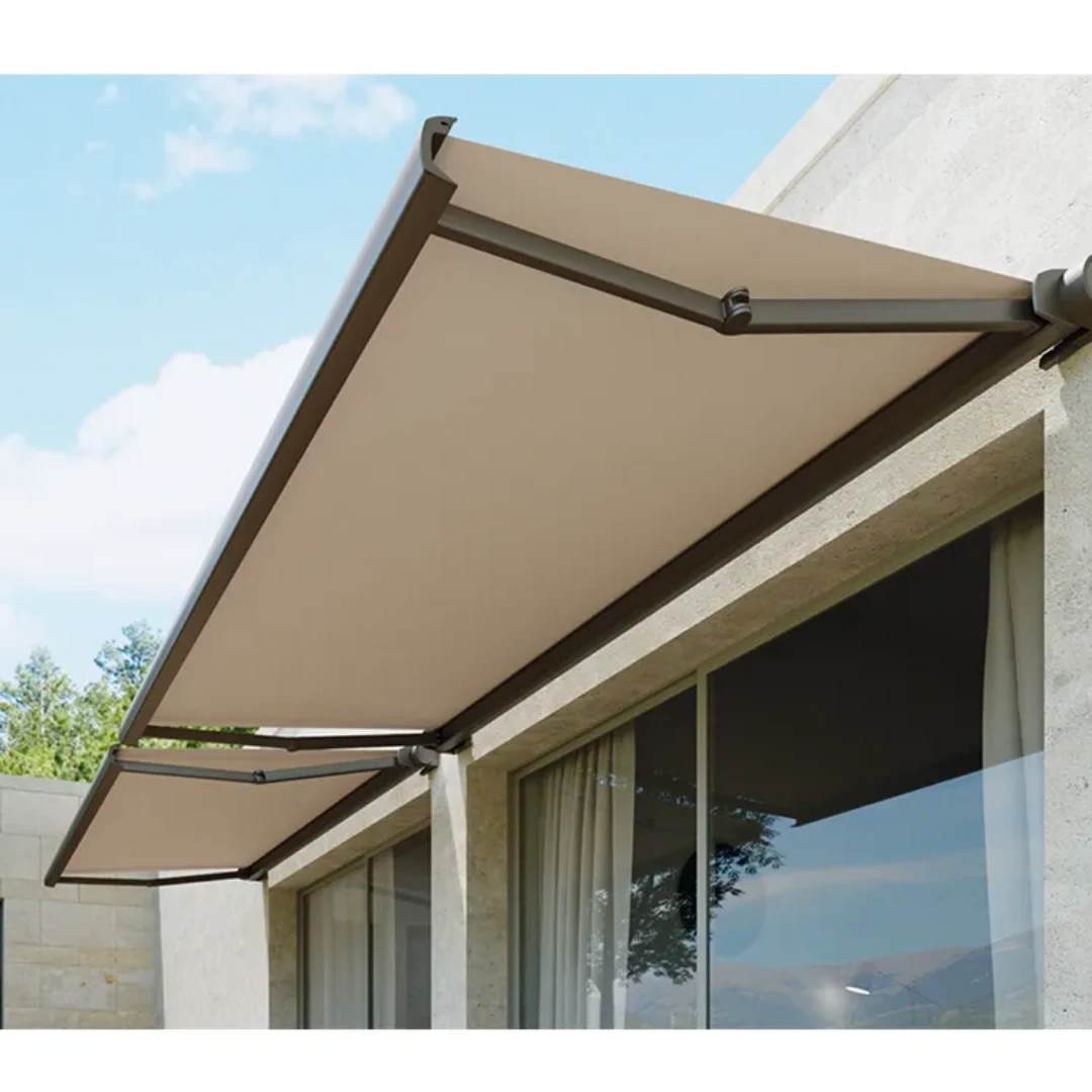 13' x 10' Size Retractable Full Cassette Awning with led light (4x3mtr) for balcony - Image 5
