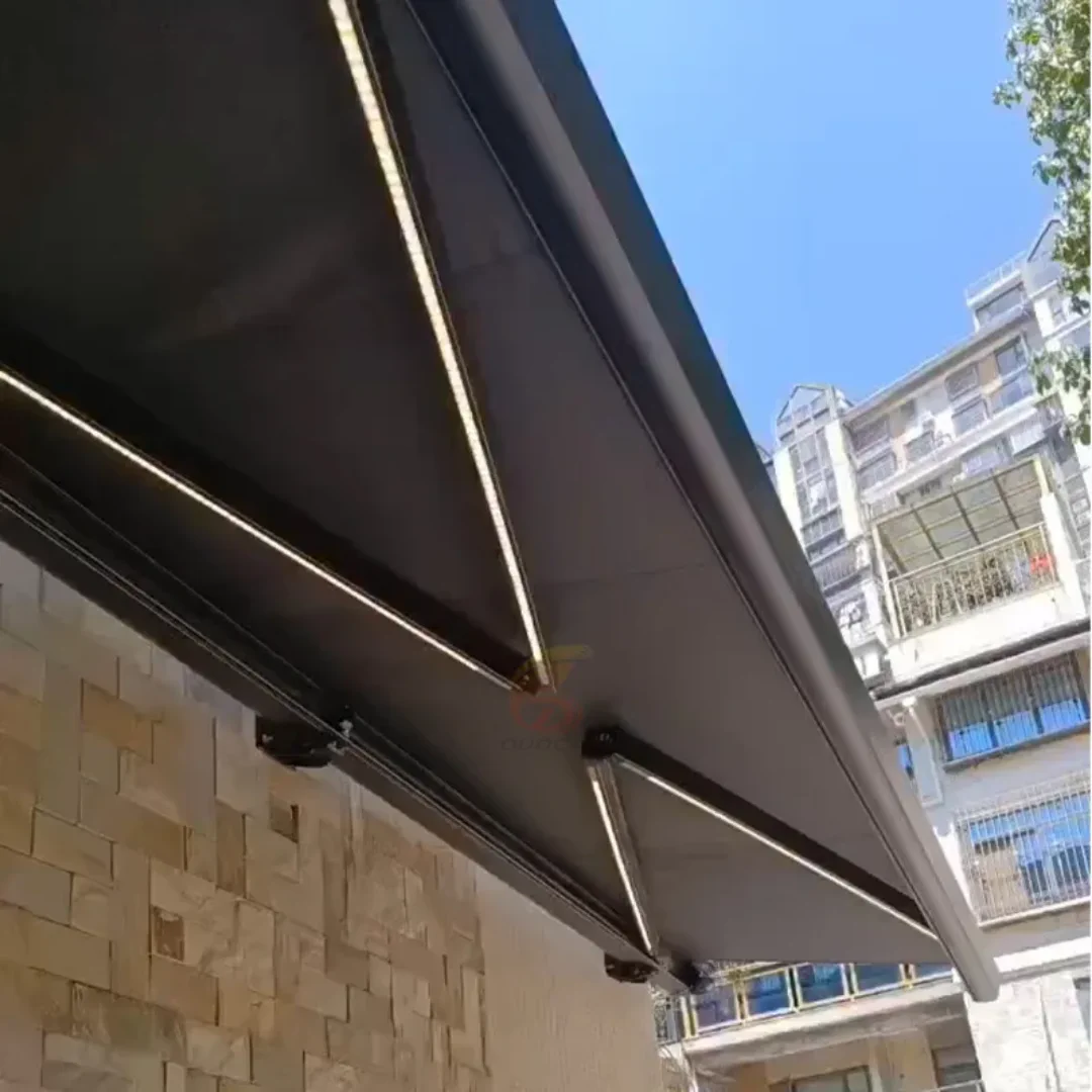 11'6" x 6'6" Size Full Cassette Retractable Awning with LED Strips (3.5x2mtr) - Image 3