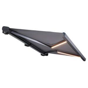 Premium Full Cassette Retractable Awning with LED Strips (5.5 x 3 m)