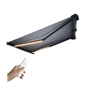 Waterproof UV-Resistant Retractable Awning with LED