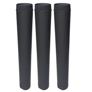 Cast Iron Wood fireplace chimney Pipe 150 mm 3 feet_result