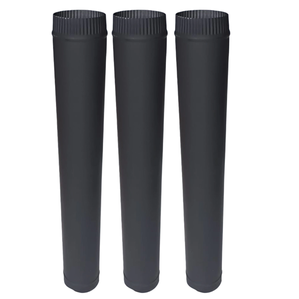 Cast Iron Wood fireplace chimney Pipe 150 mm 3 feet_result