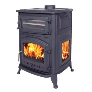 15Kwatt cast iron cooking cum fireplace stove SOL307 with 4 Glasses_result