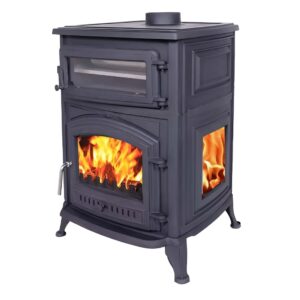Wood Burning Fireplace SOL307 with 4 Side Glasses