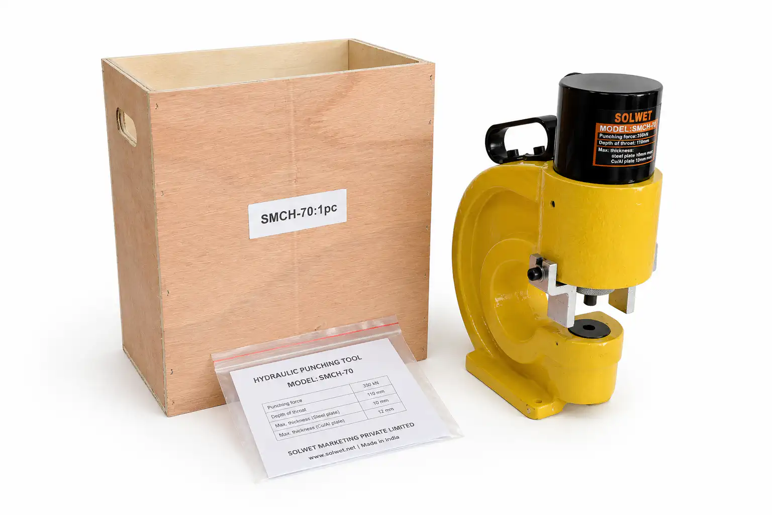 Hydraulic Punching Machine Pump Separate for Steel Plate 10mm (SMCH-70) - Image 4