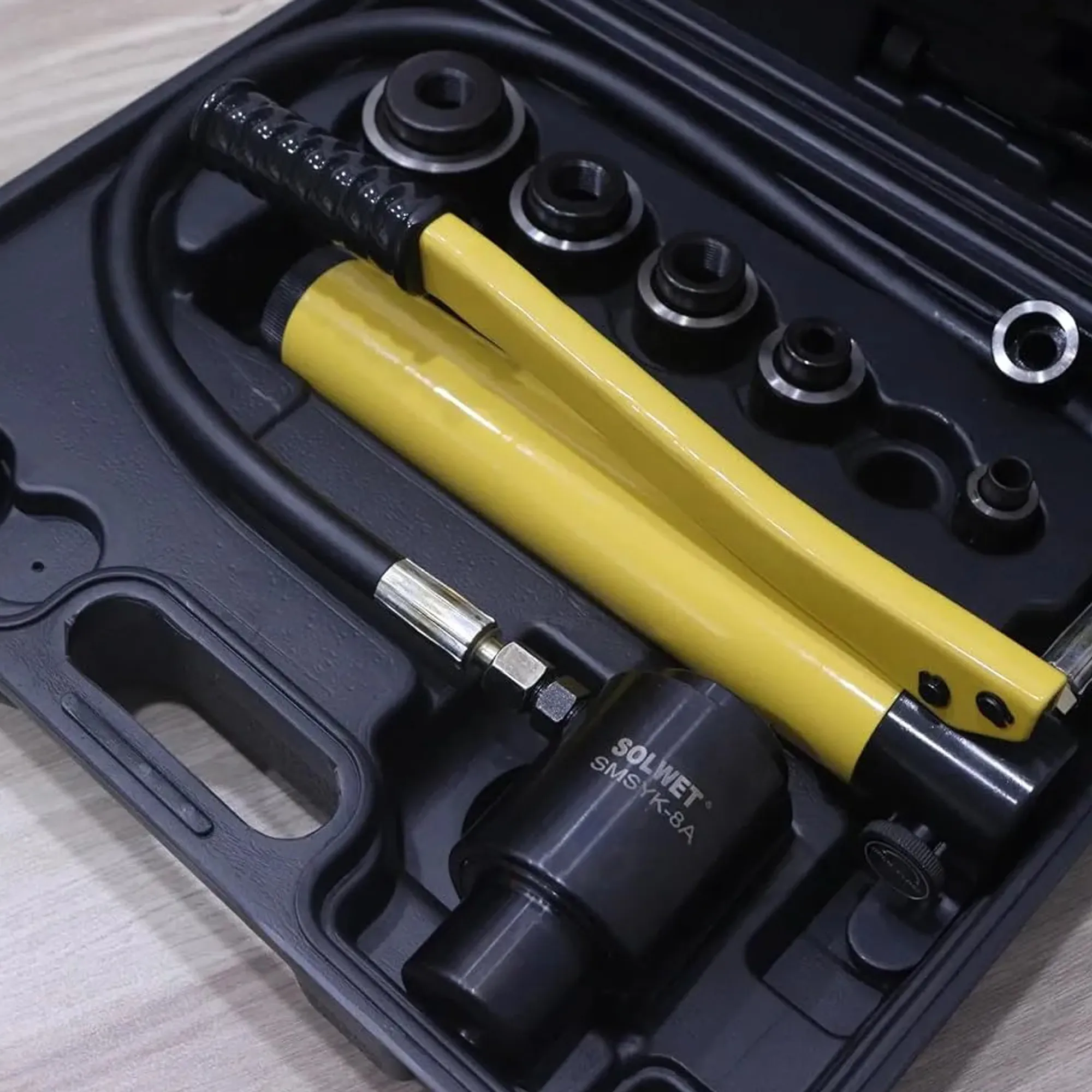 Hydraulic Punch Kit 16mm-51mm Hole,3.5mm Thick (SMSYK-8A) - Image 3