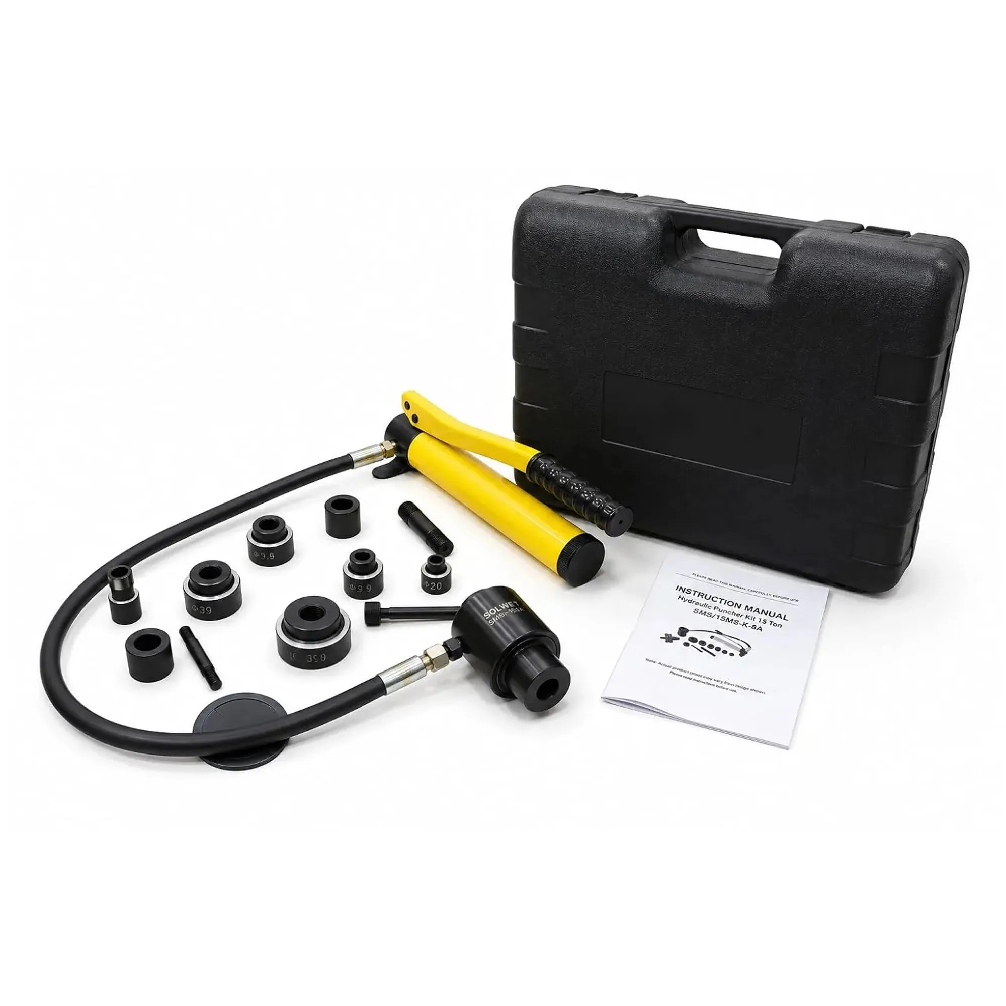 Hydraulic Punch Kit 16mm-51mm Hole,3.5mm Thick (SMSYK-8A)