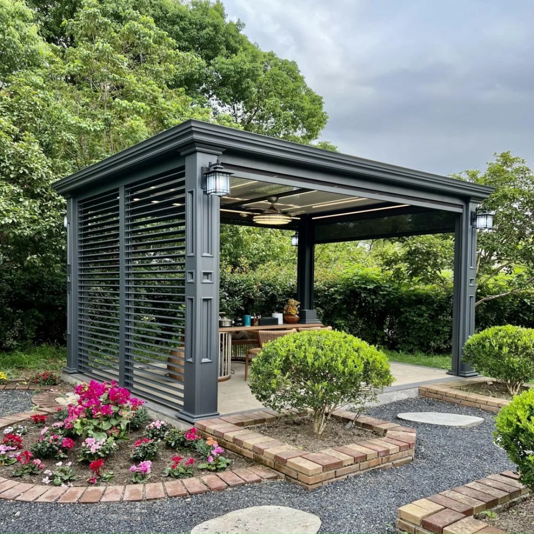 Luxury Automatic Designer Motorized Pergola (13 x 13 x 9 feet) - Image 2