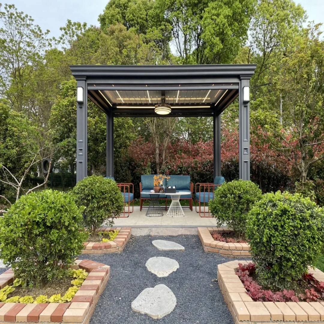 Luxury Automatic Designer Motorized Pergola (13 x 13 x 9 feet) - Image 3