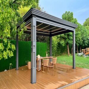 : Luxury Automatic Designer Motorized Pergola (13 x 13 x 9 feet)
