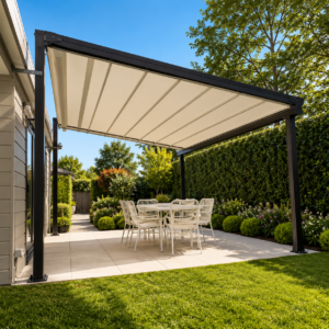Size 10x13x9.5 feet PVC Retractable Pergola Roof (3x4x2.9 mtr)