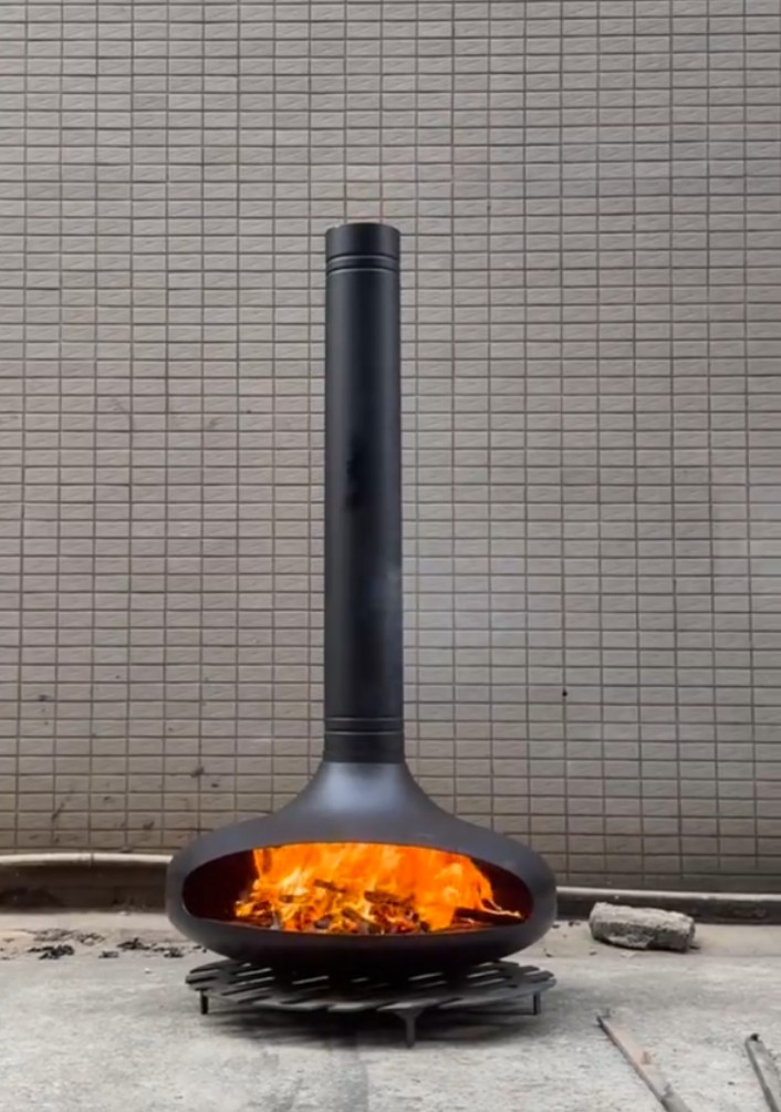 suspended hanging fireplace (3)