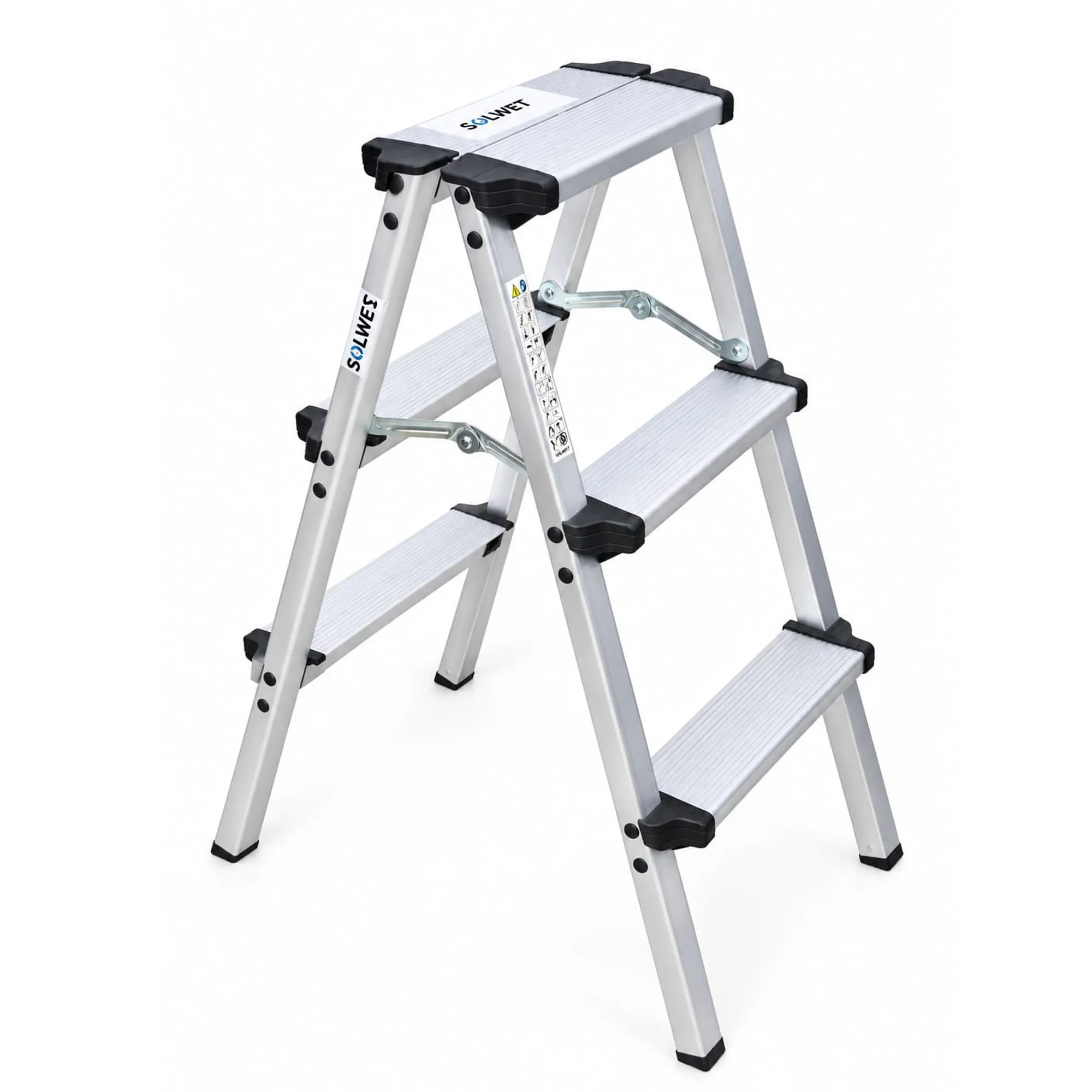 Double-Sided Household Ladder 3 Steps SOLH503